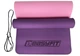 Коврик для йоги и фитнеса EasyFit TPE+TC 183х61см толщина 6мм двухслойный фиолетовый-розовый - изображение 2