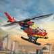 Конструктор LEGO City Пожежний рятувальний гелікоптер 85 деталей (60411) - зображення 7