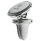 Автомобильный держатель Baseus Magnetic Air Vent Car Mount With Cable Clip Silver - изображение 1