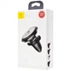 Автомобільний тримач Baseus Magnetic Air Vent Car Mount With Cable Clip black - зображення 2