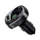 FM-трансмітер з АЗП Baseus FM Launcher S-09 Standart Edition 2.4A 2USB black - зображення 5