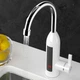 Кран водонагреватель Delimano 3000W-t60 °/6.0 л/мин Мини бойлер проточный с LED экраном Белый - изображение 2