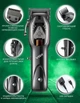 Профессиональная машинка для стрижки волос, бороды, окантовки VGR653-2500 mAh беспроводная +база для зарядки Черная - изображение 4