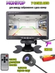 Комплект Автомобильный монитор A-Plus 4 PIN Color monitor TFT 7" для подключения камеры заднего вида или регистратора, парковочный экран + Пульт ДУ+ Камера заднего вида 1 х CMOS - изображение 1