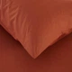 Простынь на резинке с наволочками Penelope - Laura brick red кирпичный 180*200+50*70 (2) - изображение 2