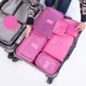Набор органайзеров для вещей Laundry Pouch розовый 6 сумочек на застежках - изображение 2