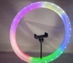 Лампа LED кільцева RGB Crystal 3D-20 з діаметром 20 см, виконана у прозорому виконанні. - зображення 3