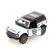 Машинка інерційна Kinsmart KT5438WPR Ford Bronco Police маcштаб 1:34 металева, двері відчиняються Біло-чорна Метал, гума - зображення 1