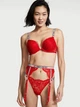 Пояс для чулков Victoria's Secret со стразами красный (XS-S) - изображение 3