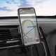 Автомобильный держатель (автодержатель) для телефона с беспроводной зарядкой в машину гравитационный Hoco 15W Black - изображение 7