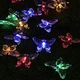 Гирлянда уличная НА СОЛНЕЧНОЙ БАТАРЕЕ Бабочки 6.5м 30 LED DL мульти 7G-F-7859 - изображение 3