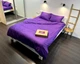 Постільна білизна LARA сатин-страйп LUX violet d13226е180 з простирадлом на резинці 180х200х25 євро - зображення 4