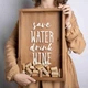 Рамка копилка "Save water drink wine" для пробок PN0580 - изображение 1