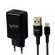 Сетевое зарядное устройство Комплект Veron | Блок питания 18W 3.0A + кабель 1м | USB / Type-C | Black | 753619 - изображение 2