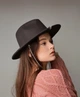Шляпа федора&nbsp;женская с золотой цепью D.Hats цвет черный - изображение 2