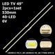 LED підсвітка TV 49" LB49013 V0-00 LB49013 V3-00 LB49025 V0_00 KD-49X8000E&nbsp;77900 DFD-8 YM7S490HNG0 2шт. - изображение 1