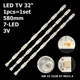 LED підсвітка TV 32" inch SW 32 3228 07 REV1.4 1pcs=1set - изображение 1
