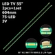 LED підсвітка TV 55" V13 ART TV REV0.1 2 L+R Type 6920L-0001C 6922L-0069A 6916L-1209A LC550EUH-PFP1 2шт. - изображение 1