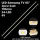 LED підсвітка Samsung TV 65" AOT-65-NU7300-NU7100-2X27-3030C V8N1-650SM0-R0 LM41-00614A BN96-45635A 2шт. - изображение 1