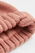 Комплект дитячий шапка та рукавиці рожевий H&M 2-6міс (900093964) - зображення 2