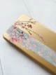 Чехол-книжка с рисунком для Samsung Galaxy А30 (2019) А305/ A20 Золотой :: Сакура в цвету (принт 286) - изображение 3