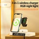 Беспроводное Зарядное Устройство JJT-S37 5in1 + Lamp / Alarm Clock 30W S version (White) - изображение 6
