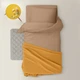 Плед покрывало COSAS Curcuma Waffle Weave 200х220 см Горчичный - изображение 2