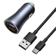 АЗП Baseus Golden Contactor Pro 40W 2USB + Cable Type-C 5A (1m) dark gray - изображение 6
