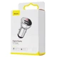 АЗП Baseus Digital Display Dual USB 4.8A Car Charger 24W silver - зображення 2