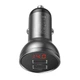 АЗП Baseus Digital Display Dual USB 4.8A Car Charger 24W silver - зображення 3