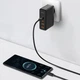 Блок живлення Швидка зарядка Мережевий зарядний пристрій Baseus GaN3 Pro Quick Charger 100W (2 Type-С+ 2 USB ) 1m для iPhone iPad Samsung Lenovo Xiaomi Macbook Black - зображення 4