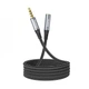 Аудиокабель-удлинитель Hoco UPA20 3.5mm (1m) metal gray - изображение 2