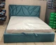 Ліжко Двоспальне Aurora Comfort 140 х 190 см Simple З підйомним механізмом та нішою для білизни Бірюзовий - зображення 4