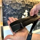 Ремень мужской кожаный автомат черный пояс из натуральной кожи 3733 - изображение 4
