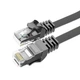 Патч-корд ESSAGER TopSpeed Cable Ethernet Cat6 RJ45 Splitter Network Flat Cable 15 м Black (EXCWXB-JSE01) - изображение 1