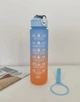 Пляшечка для води Aqua Max Blue Orange з маркерами часу, 800 мл Chansin (75029233) - зображення 1