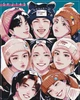 Картина по номерам 80*60 см Аниме K-Pop: Stray Kids Оригами LW 31890 большой размер - изображение 1