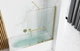 Шторка для ванни Rea Fabian 100 brushed gold розсувна REA-K6527 - зображення 5