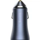 Зарядное устройство Baseus Car Charger USB+USB-C Golden Contactor Pro 40W Dark Gray (YM1085) - изображение 8