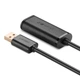 USB-кабель-подовжувач Ugreen USB 2.0 Male to USB Female 480 Мбіт/с 5 м Black (YM1407) - зображення 3