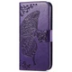 Чехол-книжка с рисунком UniCase Butterfly Pattern для Samsung Galaxy S24 Ultra - Dark Purple - изображение 5