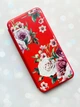 Чехол-книжка с рисунком для Xiaomi Redmi Note 8 Pro Красный :: Розовые цветы (принт 287) - изображение 2