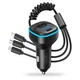 ФМ модулятор XO BCC07 Bluetooth + потрійний кабель - зображення 2