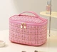Косметичка органайзер квадратная 21x15x13,5 Розовая - изображение 1