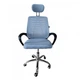 Офисное кресло Bonro B-6200 на колесах Серое (29-76-42400127) - изображение 2