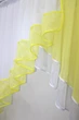 Кухонна занавіска VR-Textil № 023к білий з лимонним 150х150 см (52-0400) - зображення 5