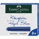 Чорнильні картриджі&nbsp;Faber-Castell Royal Blue стандартної довжини&nbsp; 6 шт. - изображение 1