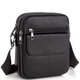 Барсетка-месенджер чоловіча шкіряна Tiding Bag IT-73302 17х21х5 чорна, через плече, для телефону (JDT-0849783) - зображення 1