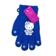 Перчатки детские с начесом Hello Kitty 5-7 года осень синий - изображение 3
