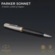 Ручка шариковая Parker SONNET 17 Metal & Black Lacquer GT Золотистый 68 132 - изображение 5